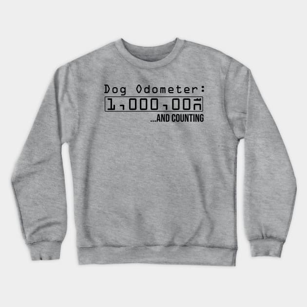 Dog Odometer, 1,000,000 and counting Crewneck Sweatshirt by Inugoya